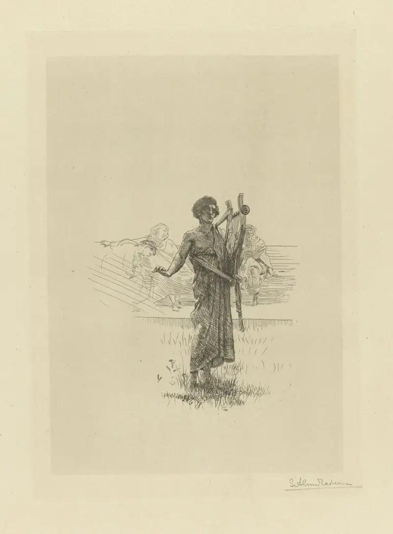 Skizze für den Improvisator, 1878 – Nr. 2 von Lawrence Alma-Tadema