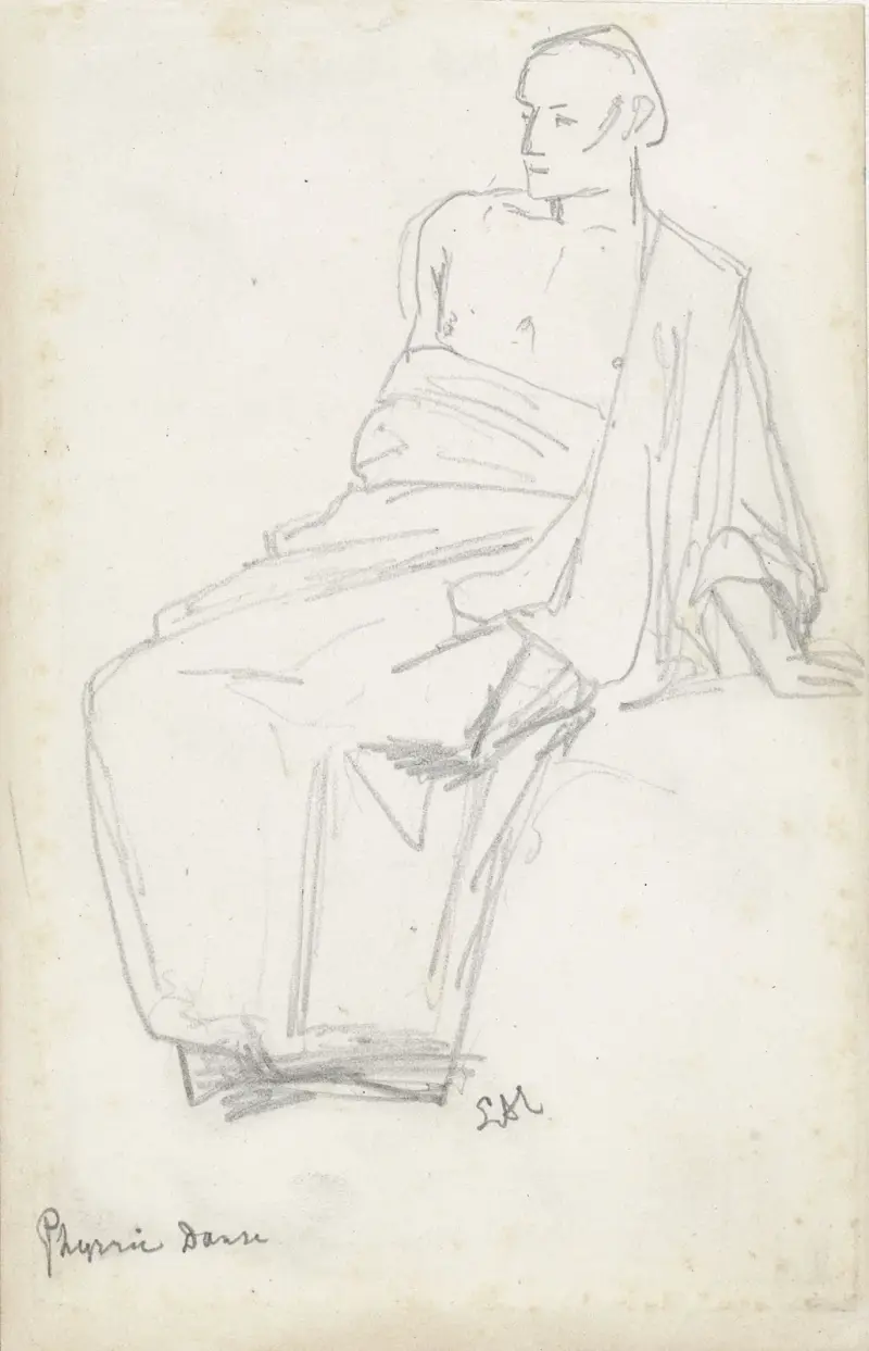 Studia siedzącej postaci, Lawrence Alma-Tadema