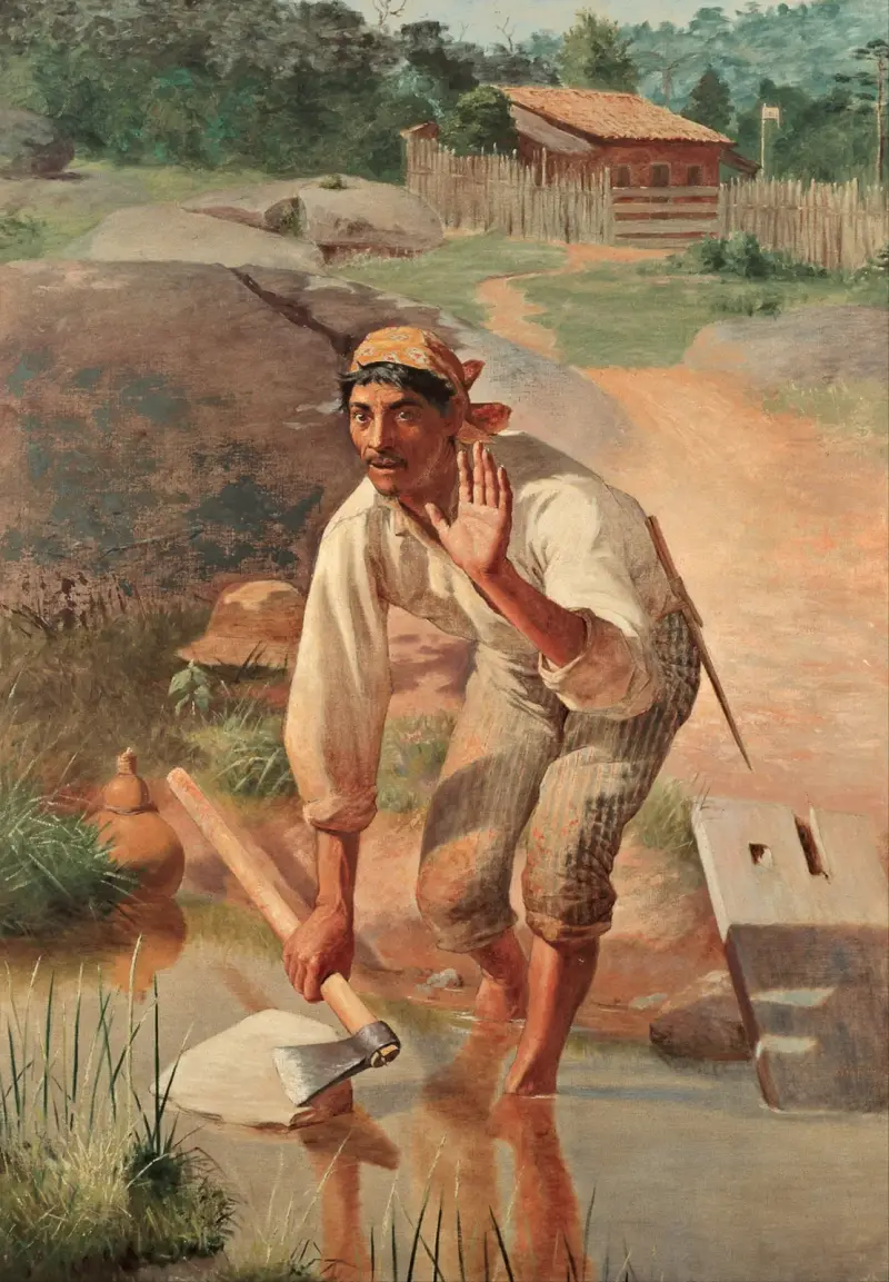 Přerušené ostření, Almeida Júnior