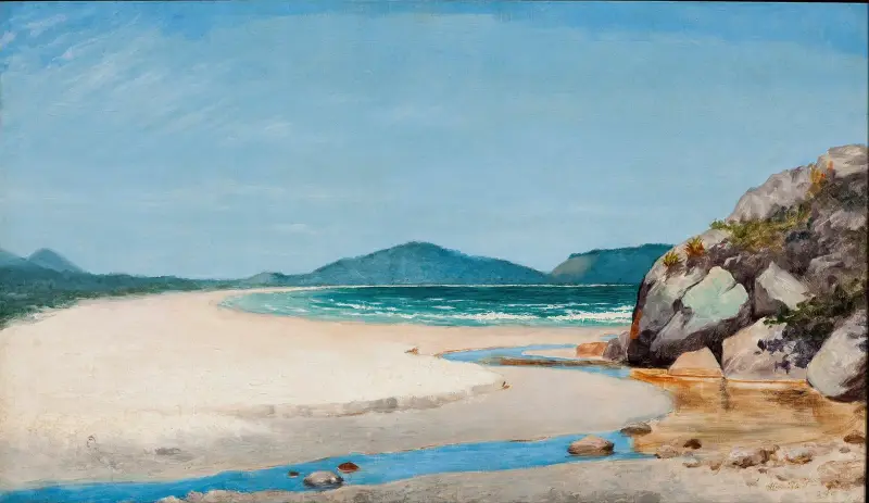Küstenlandschaft, Guarujá von Almeida Júnior