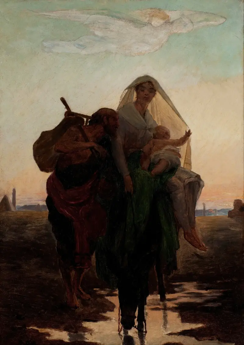 Study for ‘Flight of the Holy Family to Egypt’ av Almeida Júnior