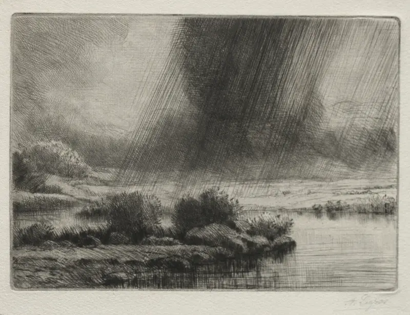 A Storm av Alphonse Legros