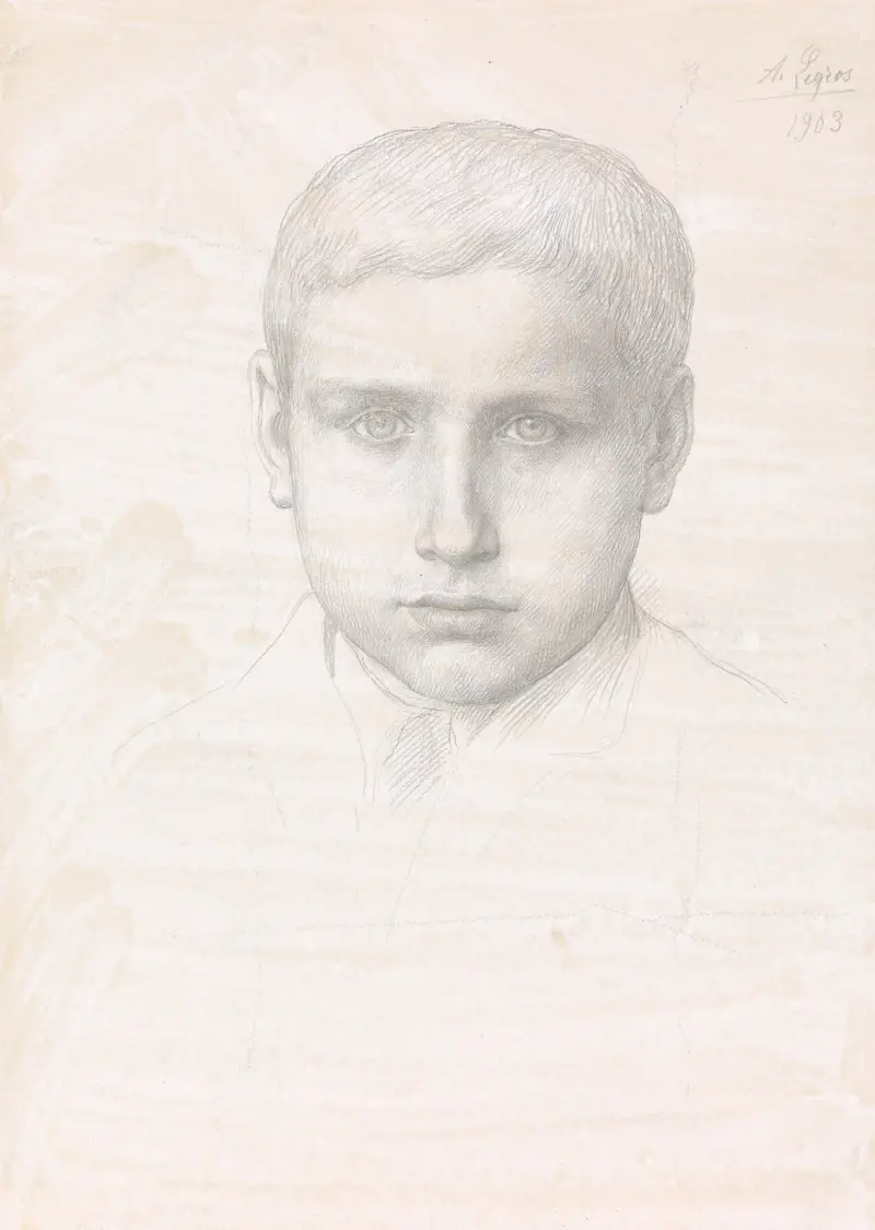 En ung pojke av Alphonse Legros
