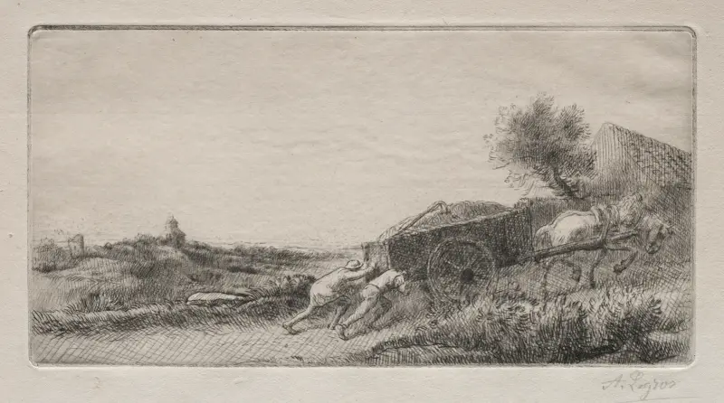 Bringing the Hay Home av Alphonse Legros
