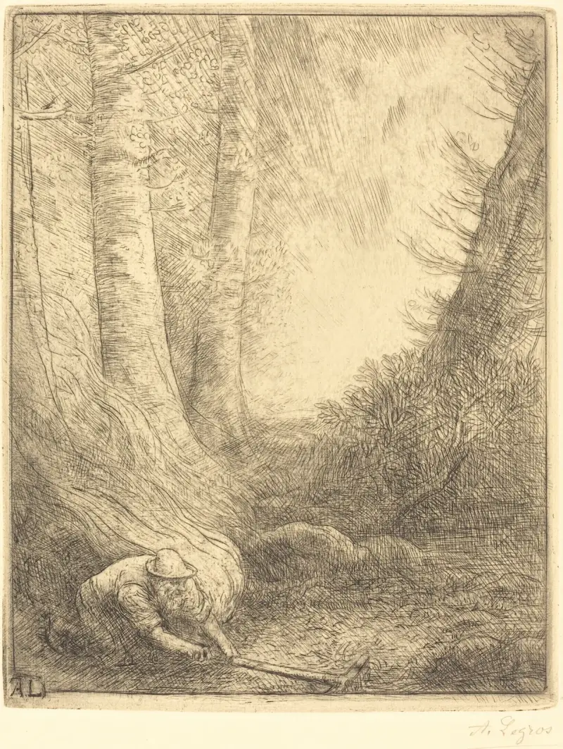 Das Grasverbrennen von Alphonse Legros