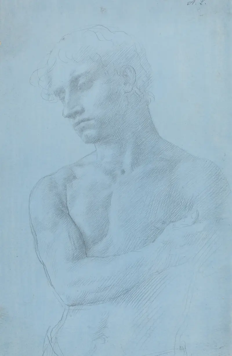 Bust of Nude Man av Alphonse Legros