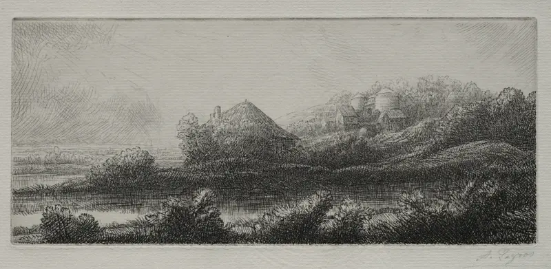Stuga i kärret av Alphonse Legros