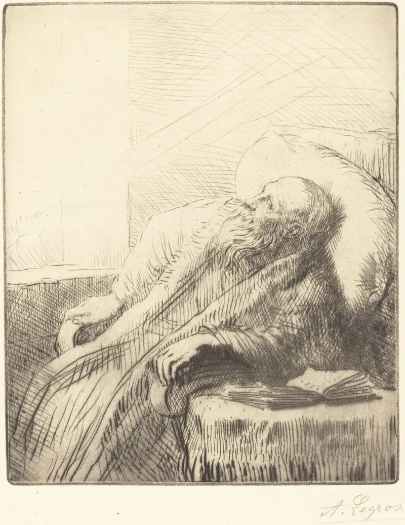 Der Genesende von Alphonse Legros