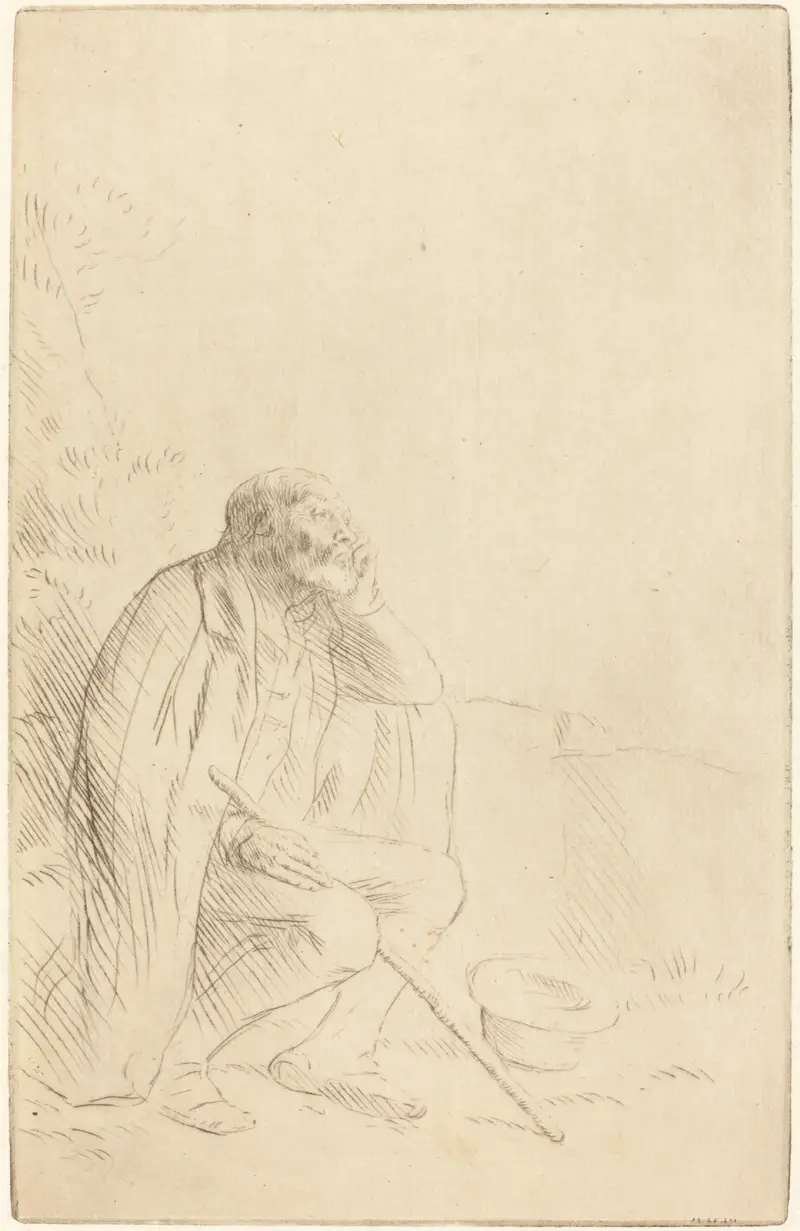 Day-dream (Le reveur) av Alphonse Legros