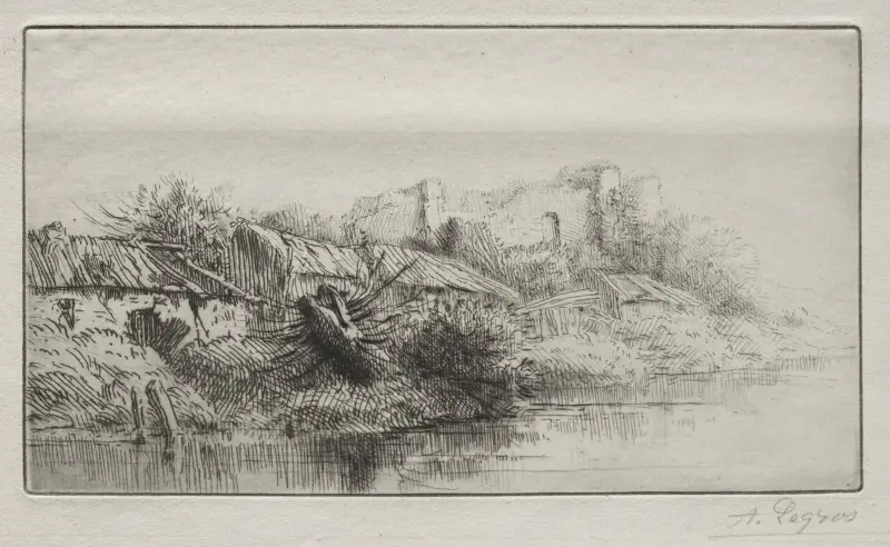 Övergiven by av Alphonse Legros