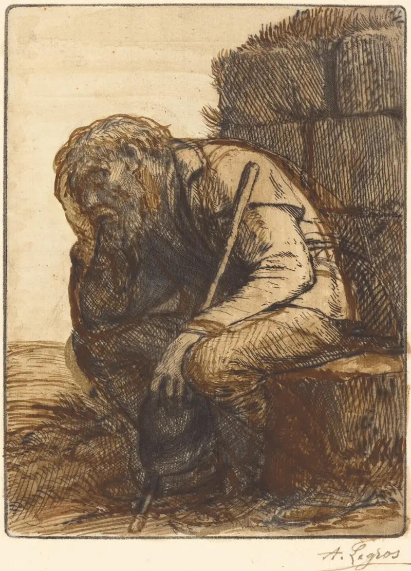 Den förtvivlade mannen av Alphonse Legros