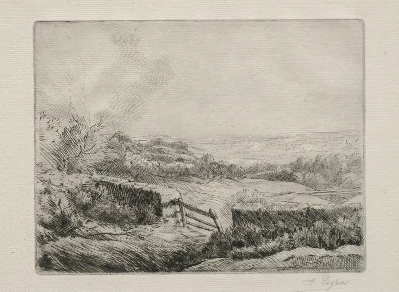 Entrance to the Field av Alphonse Legros