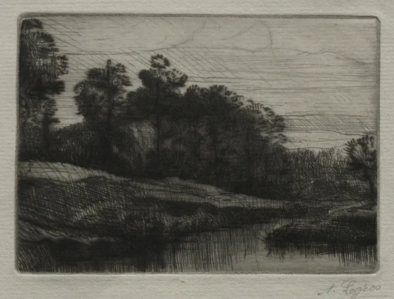 Evening av Alphonse Legros