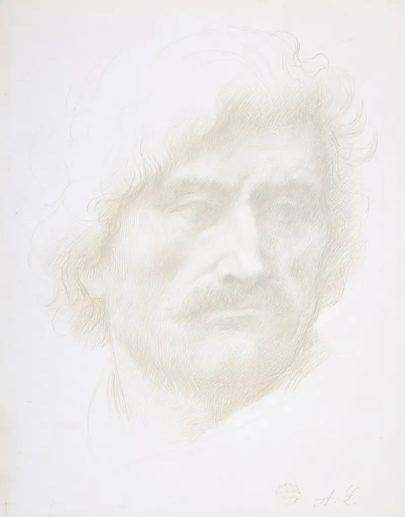 Head of a Man av Alphonse Legros