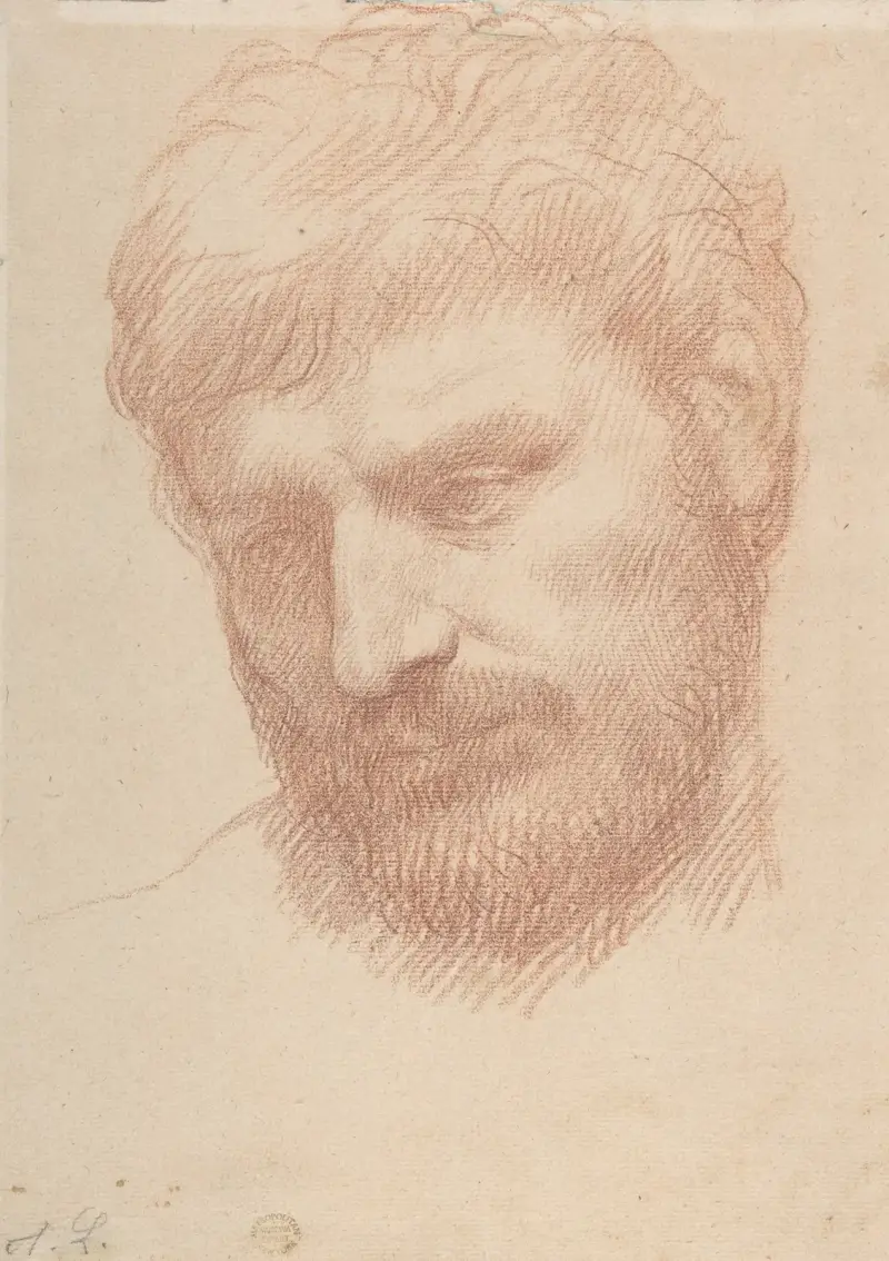 Manshuvud av Alphonse Legros