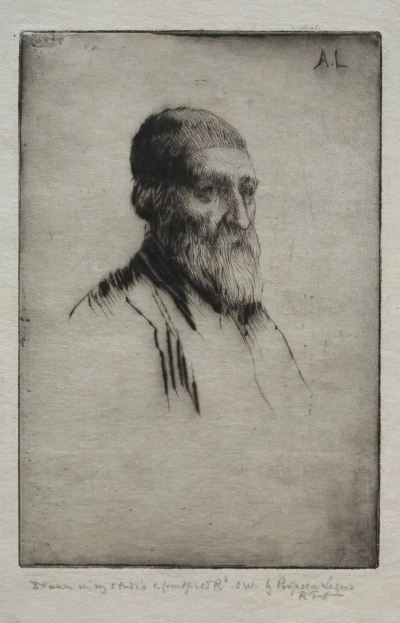 Huvud av en man av Alphonse Legros