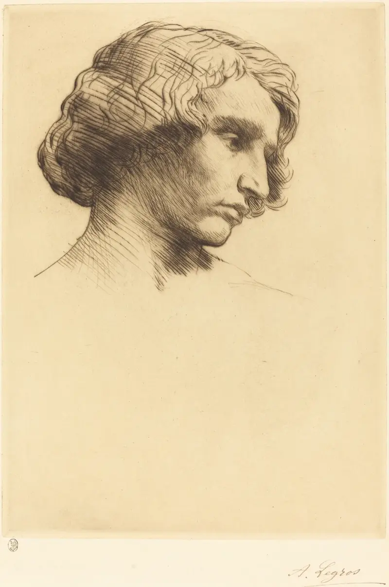 Manshuvud (Tête d’homme) II av Alphonse Legros