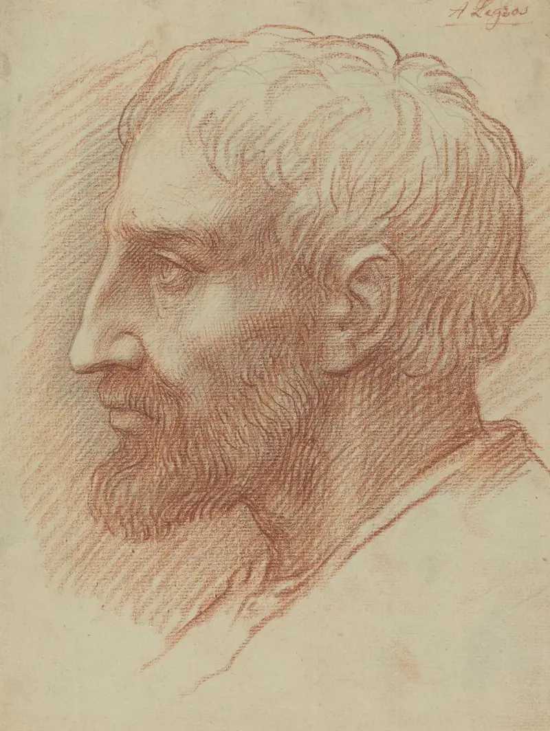 Manshuvud III av Alphonse Legros