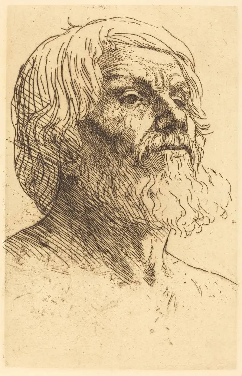 Manshuvud (Tête d'homme) VI av Alphonse Legros