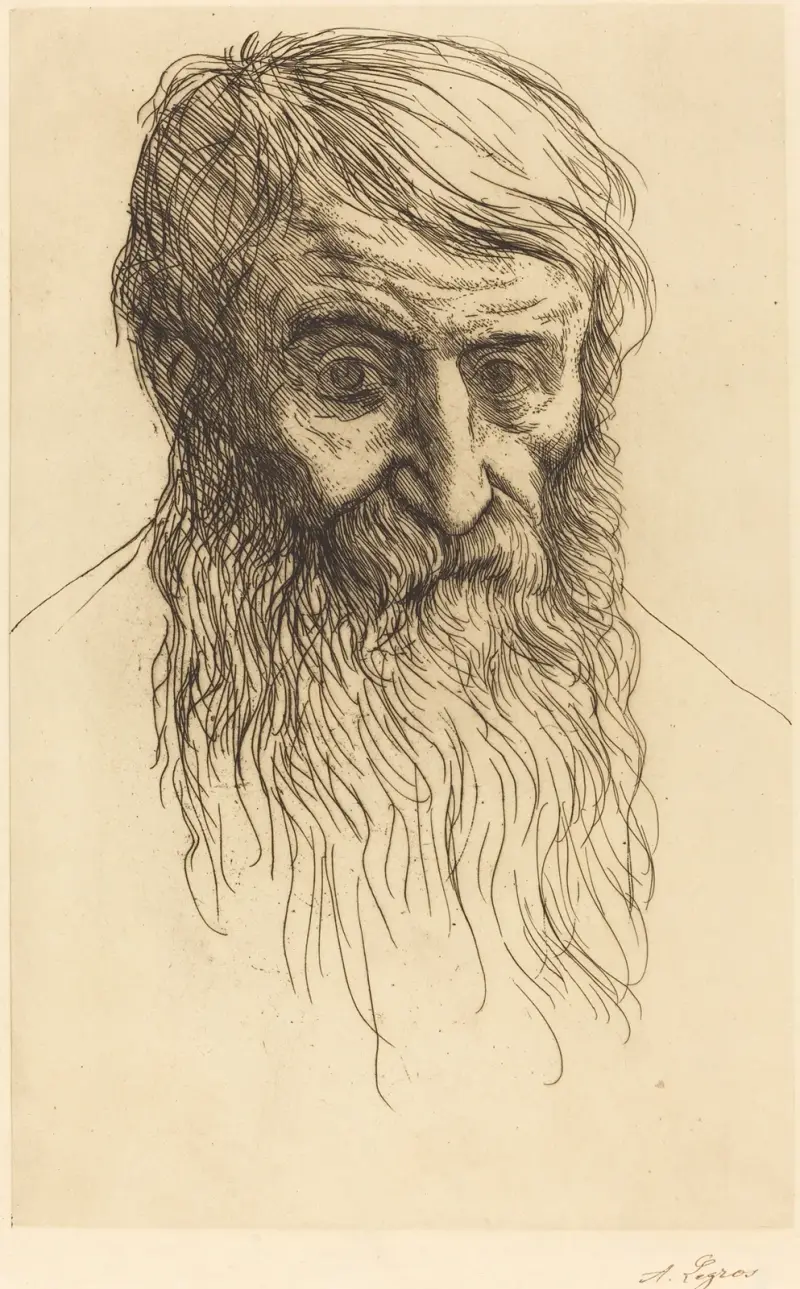 Filosofens huvud av Alphonse Legros