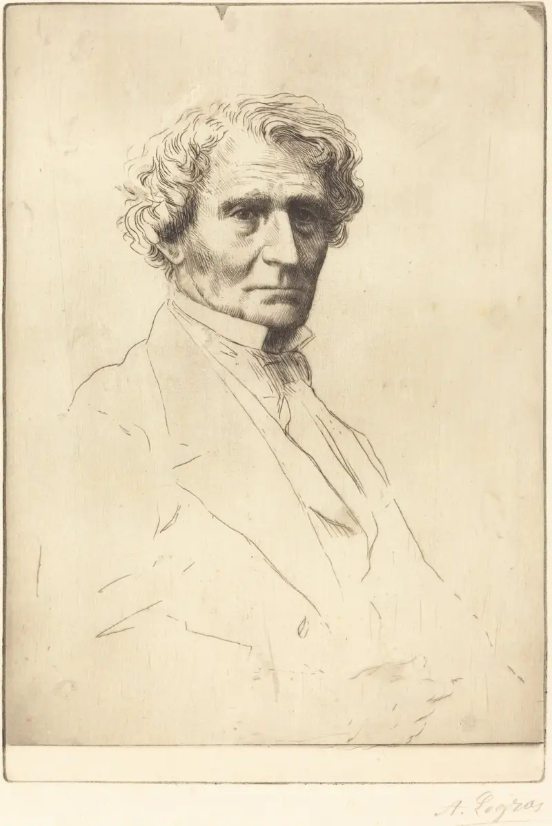 Hector Berlioz av Alphonse Legros