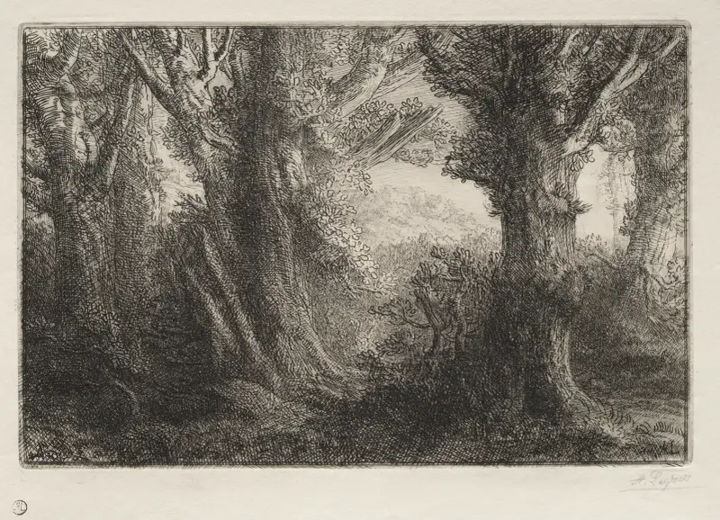 I skogen vid Conteville av Alphonse Legros