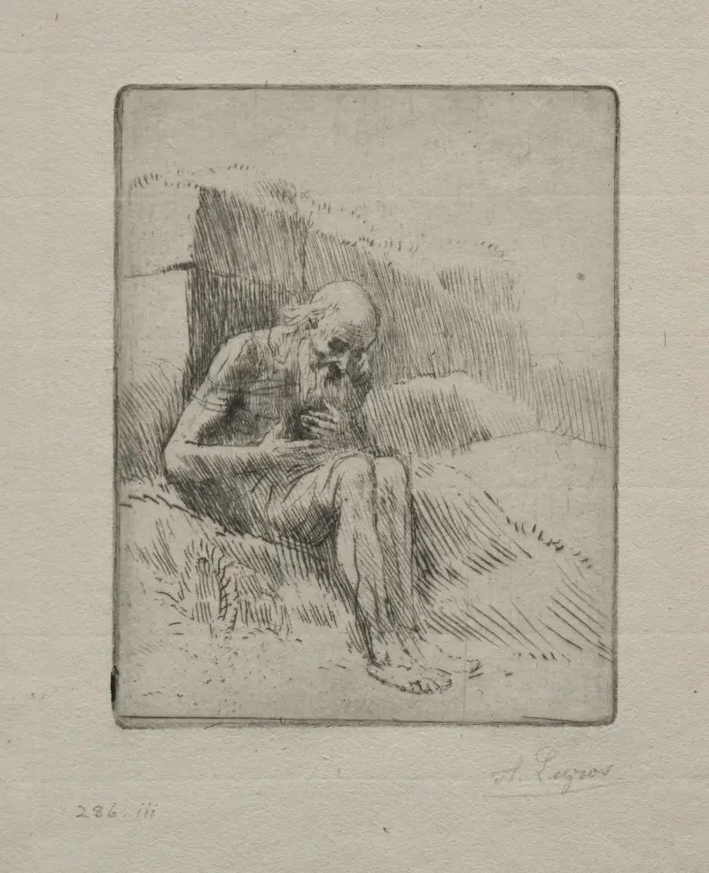 Hiob, 1857 – Nr. 1 von Alphonse Legros