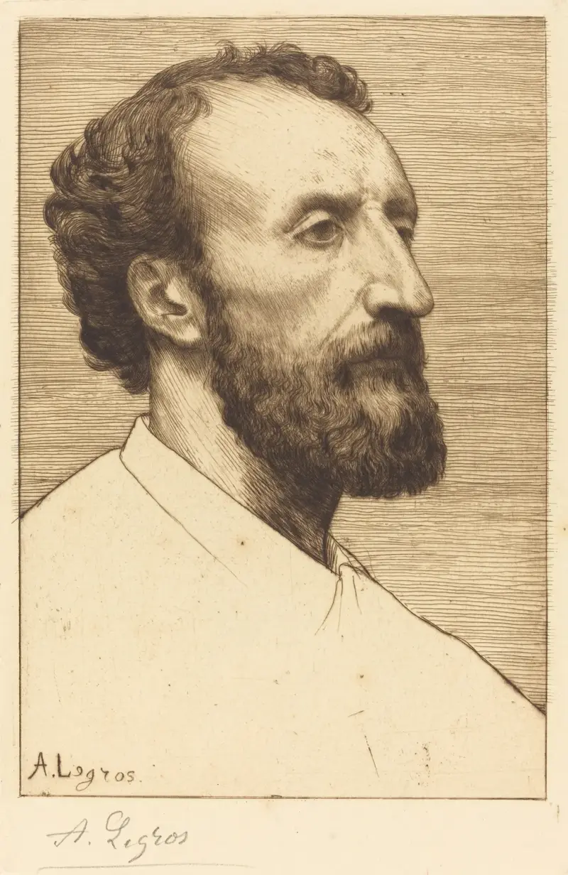 Jules Dalou, andra plåten av Alphonse Legros