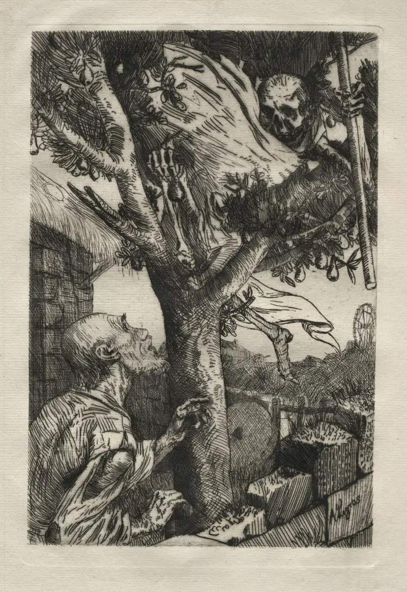 Döden i päronstammen av Alphonse Legros