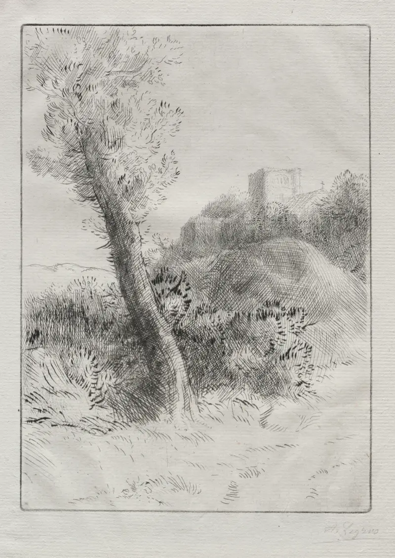 Landscape 6 av Alphonse Legros