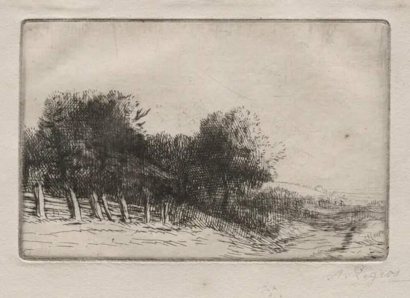 Landskap 8 av Alphonse Legros