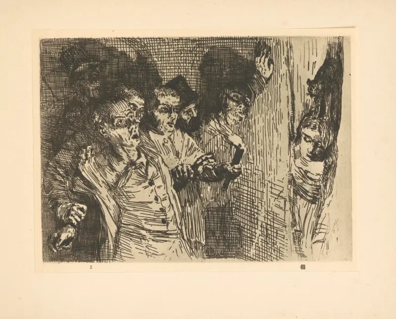 Der schwarze Kater von Alphonse Legros