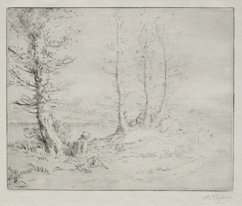 Am Ufer entlang von Alphonse Legros
