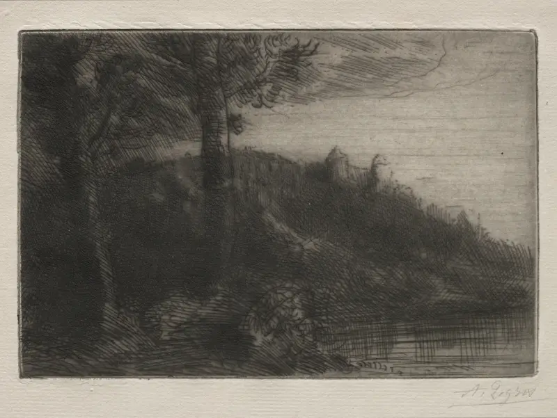 Die kleine Brücke von Alphonse Legros