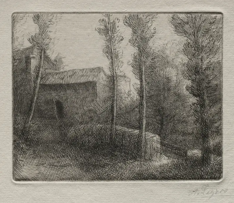 Le Pont du Moulin av Alphonse Legros