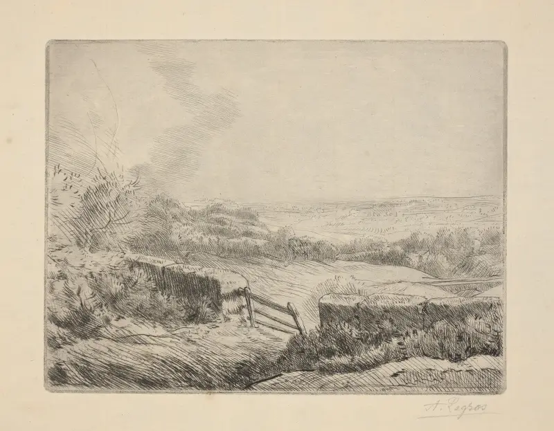 Der Eingang zum Feld von Alphonse Legros