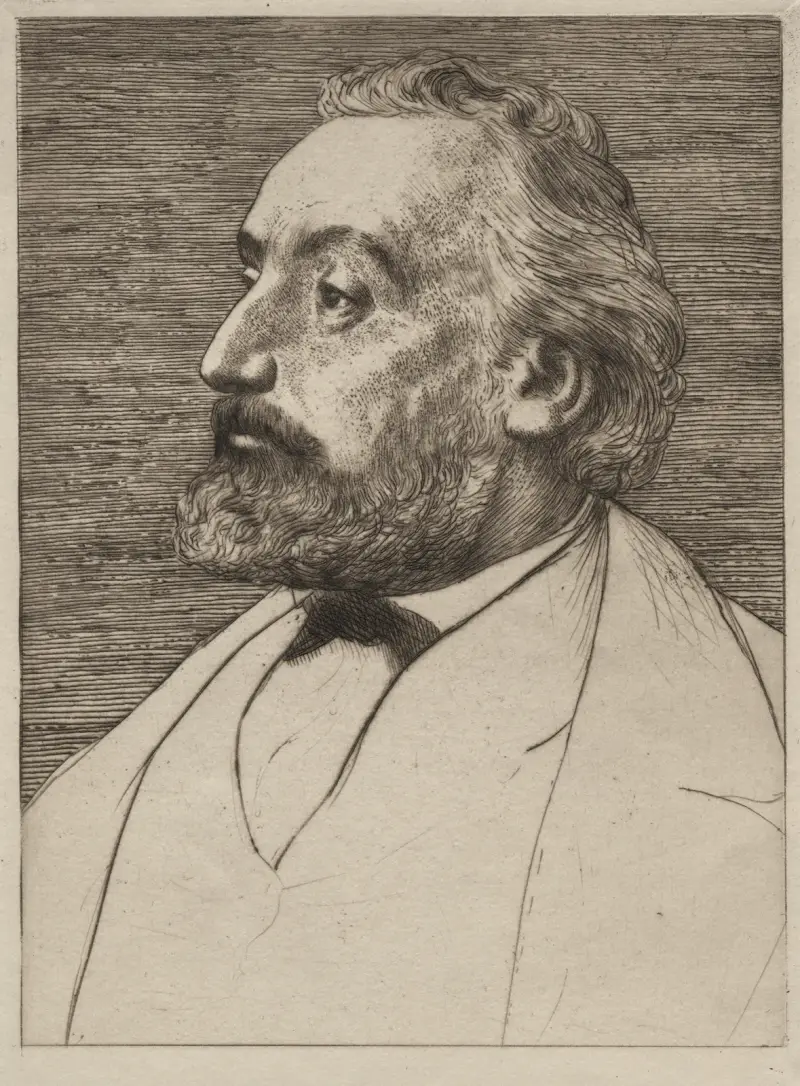 Léon Gambetta av Alphonse Legros
