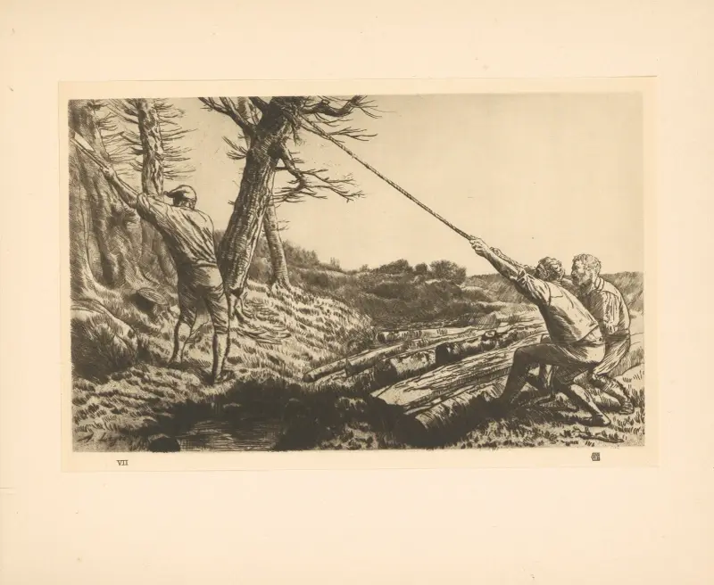 Dřevorubci, Alphonse Legros