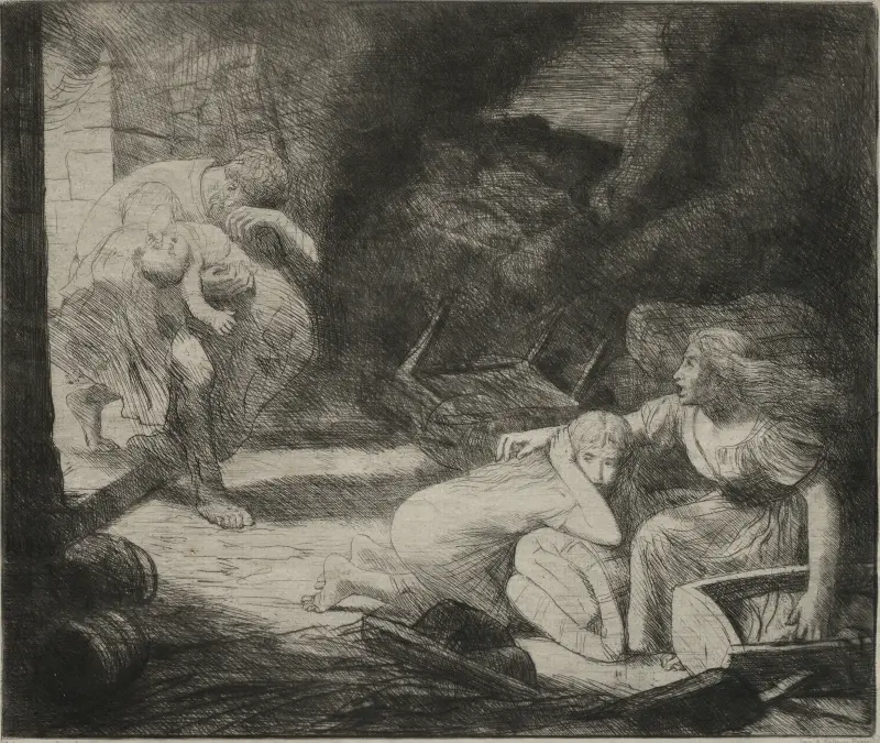 Der Brand von Alphonse Legros