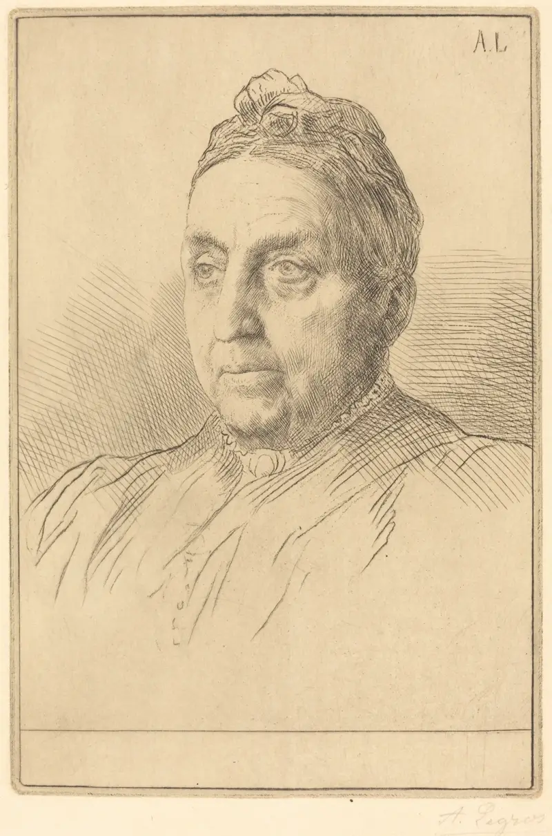 Mme. Kemp, 4th plate av Alphonse Legros