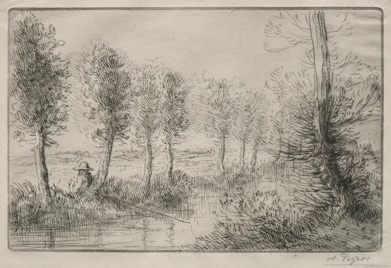 Near the Mill av Alphonse Legros