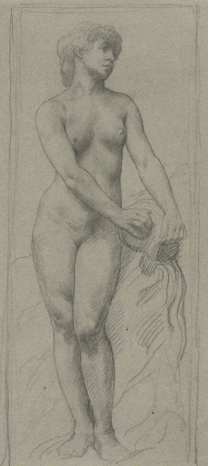Naken kvinna av Alphonse Legros