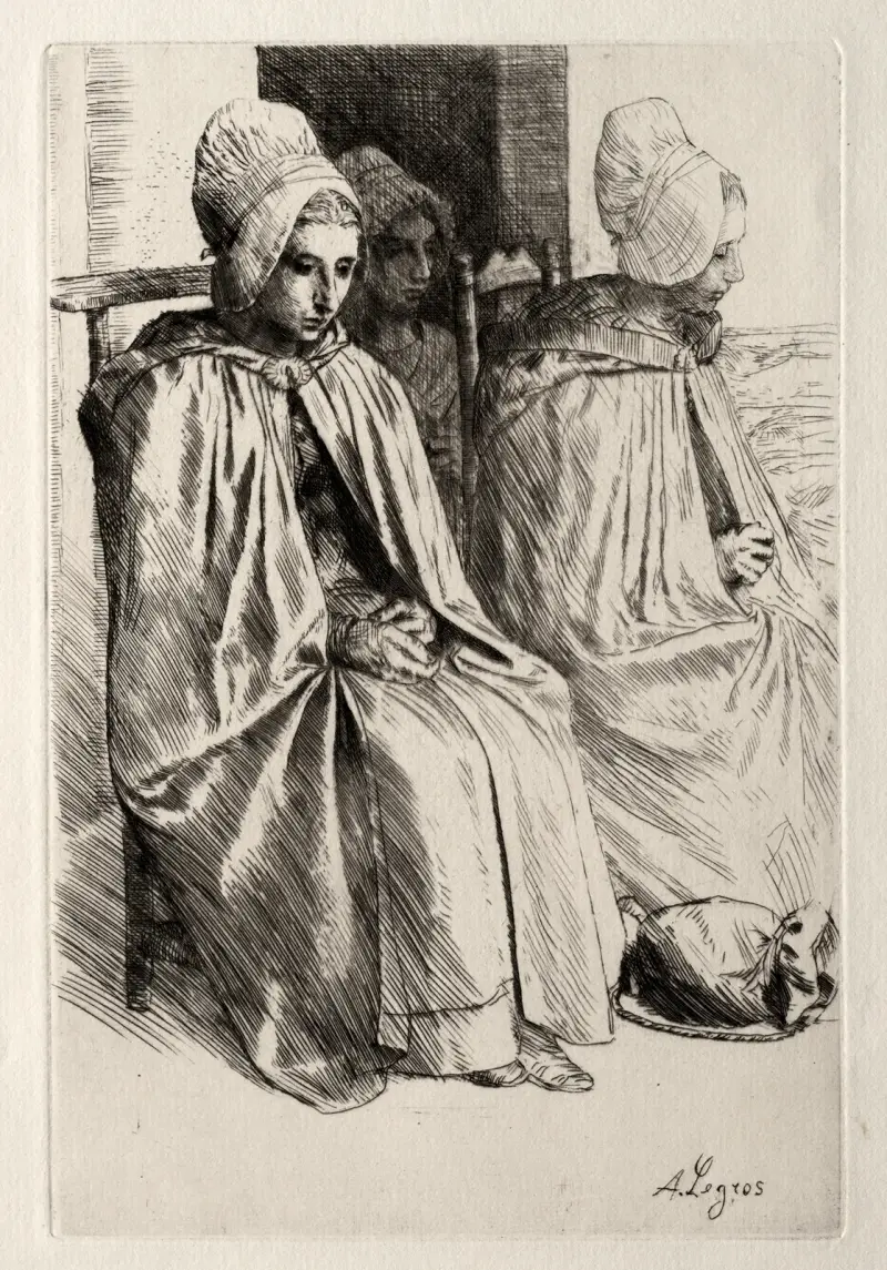 Peasant Woman in the Neighborhood of Boulogne av Alphonse Legros