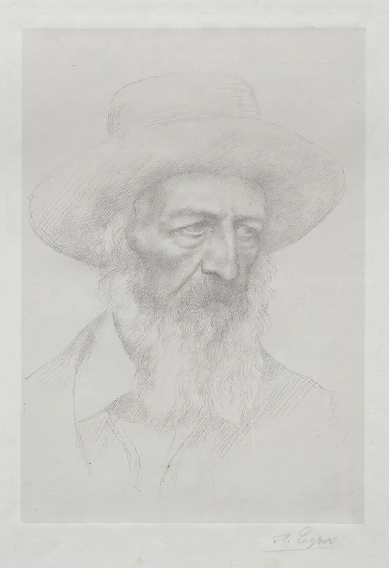 Portrait of Alfred Lord Tennyson av Alphonse Legros