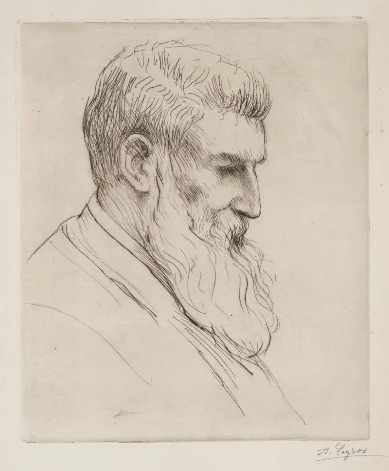 Portrait of Craibe Angus av Alphonse Legros