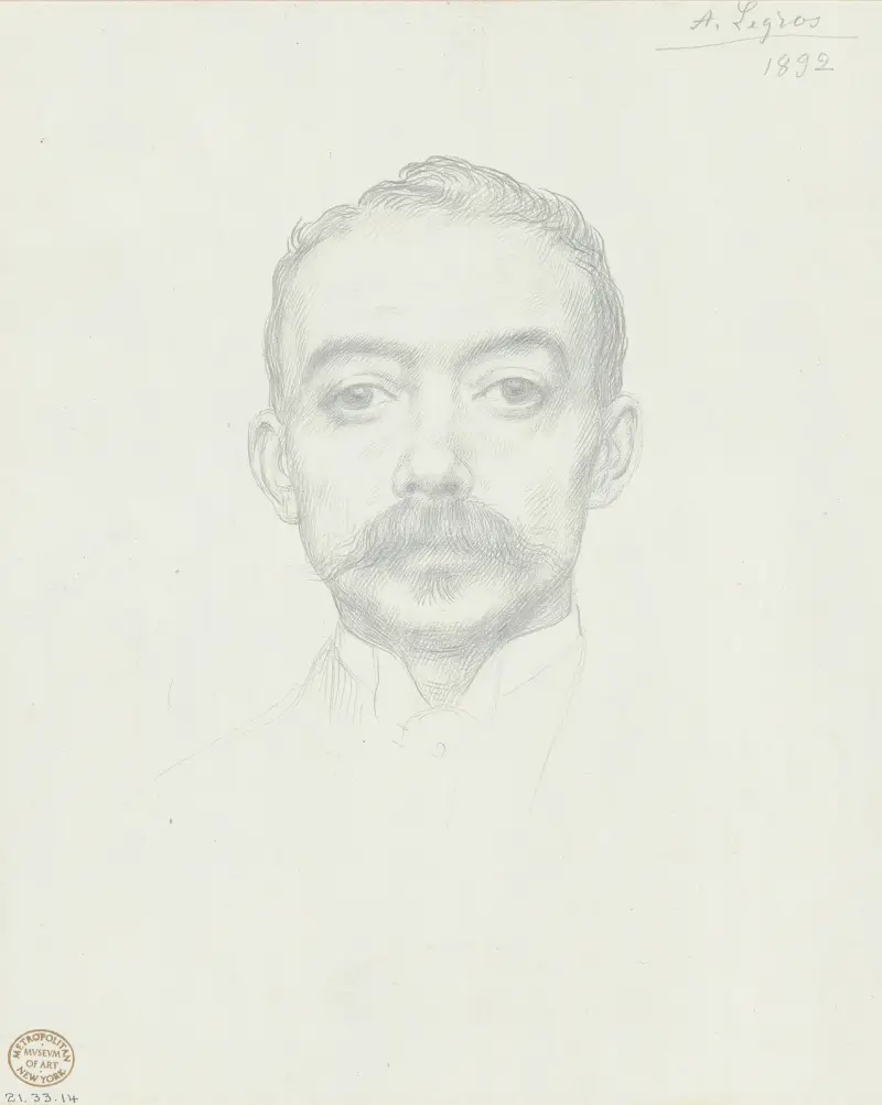 Porträtt av Edward D. Adams av Alphonse Legros