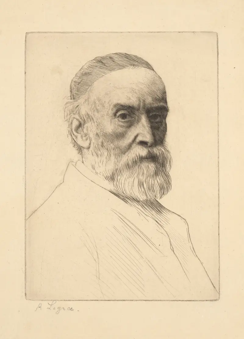 Portrait of G. F. Watts R.A. av Alphonse Legros