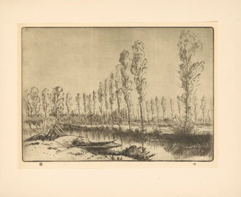 Près d’amies; Les Tourbières av Alphonse Legros