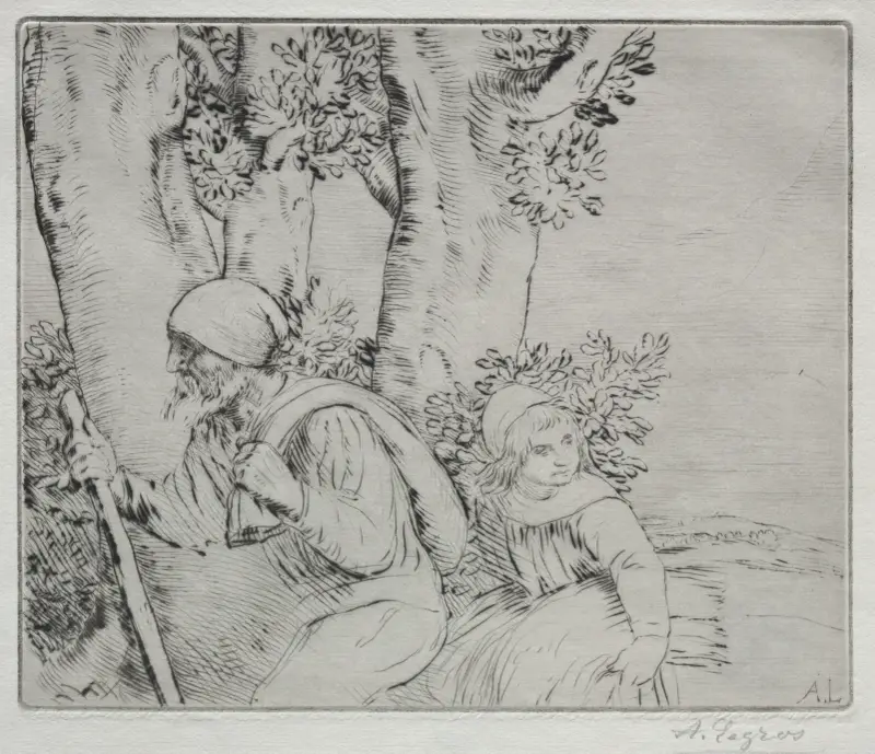 Återvändande från fältet av Alphonse Legros