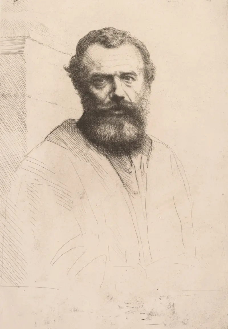 Autoportrét (třetí deska), Alphonse Legros